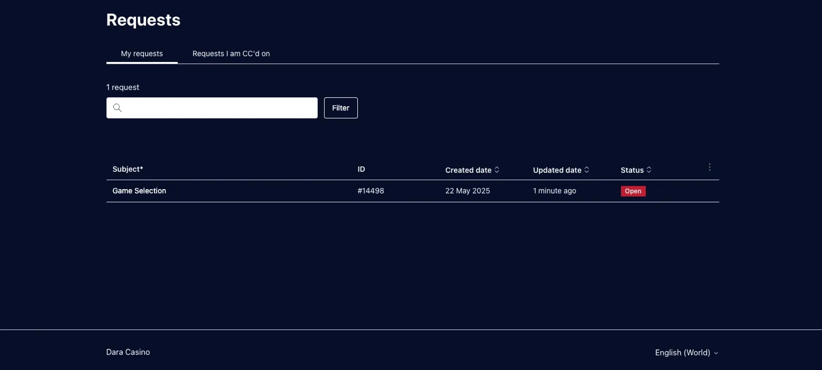 Dara customer service chat