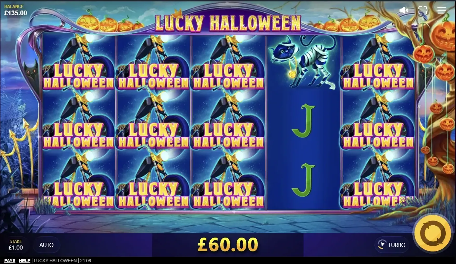 Lucky Halloween in-game