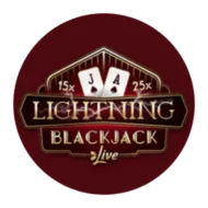 Lightning Blackjack door Evolution Gaming