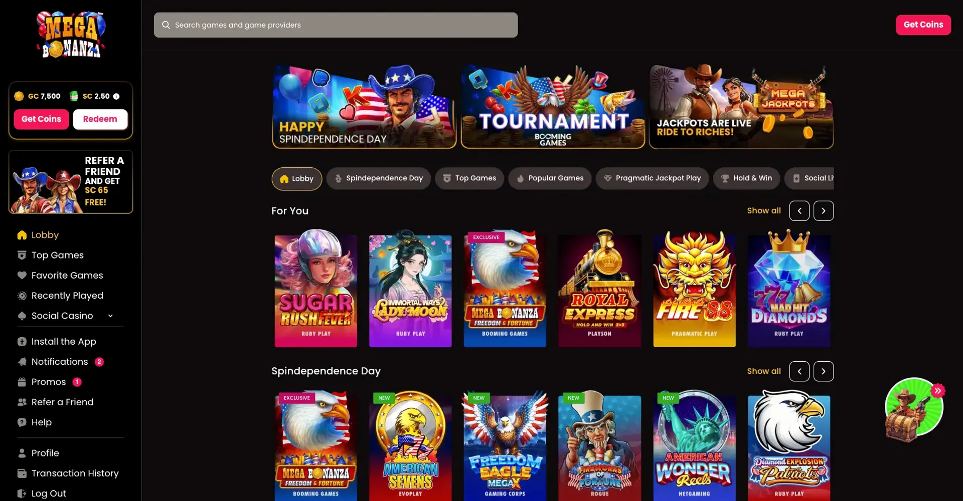 Mega Bonanza casino