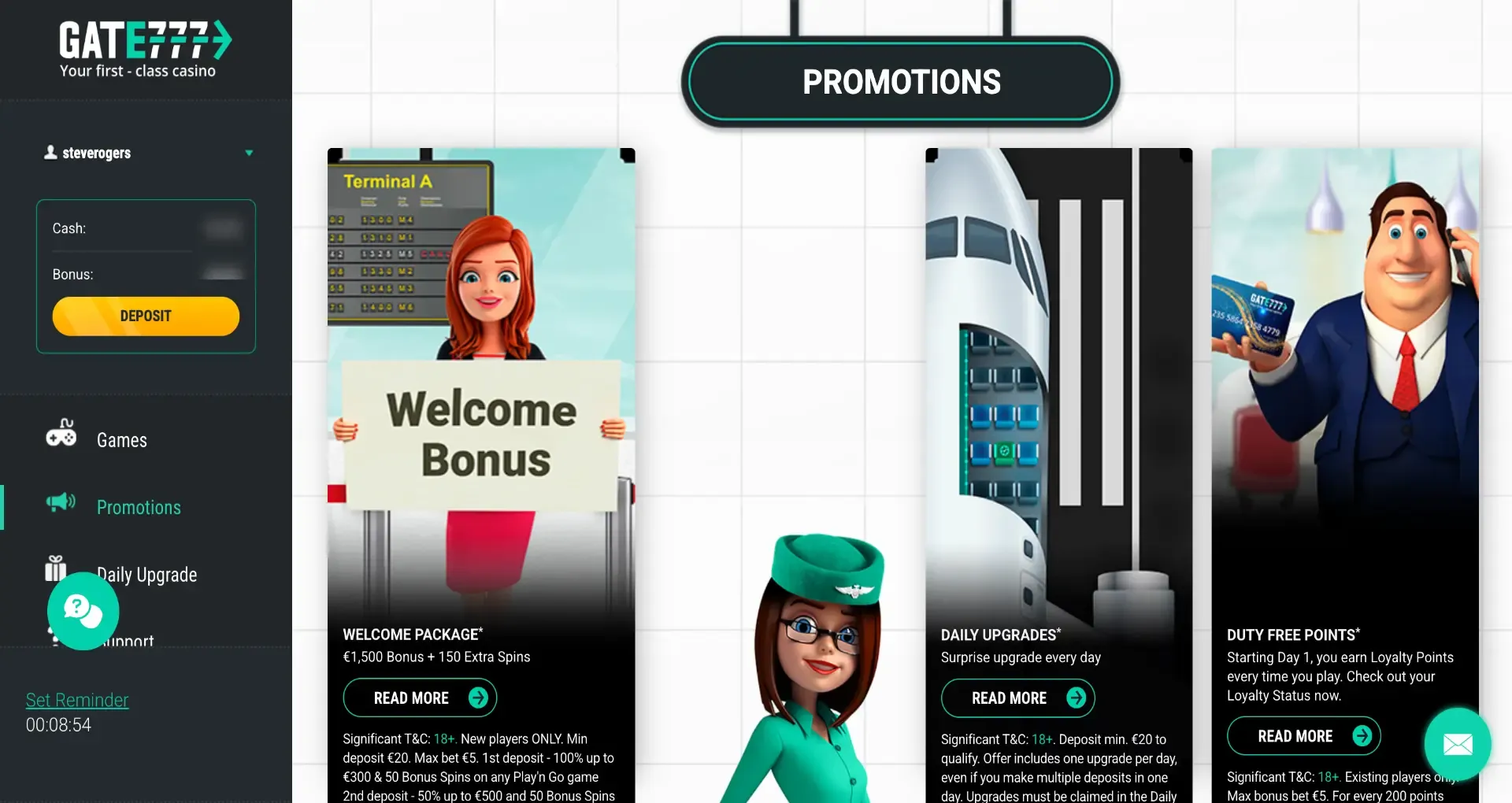 Gate777 casino promotions