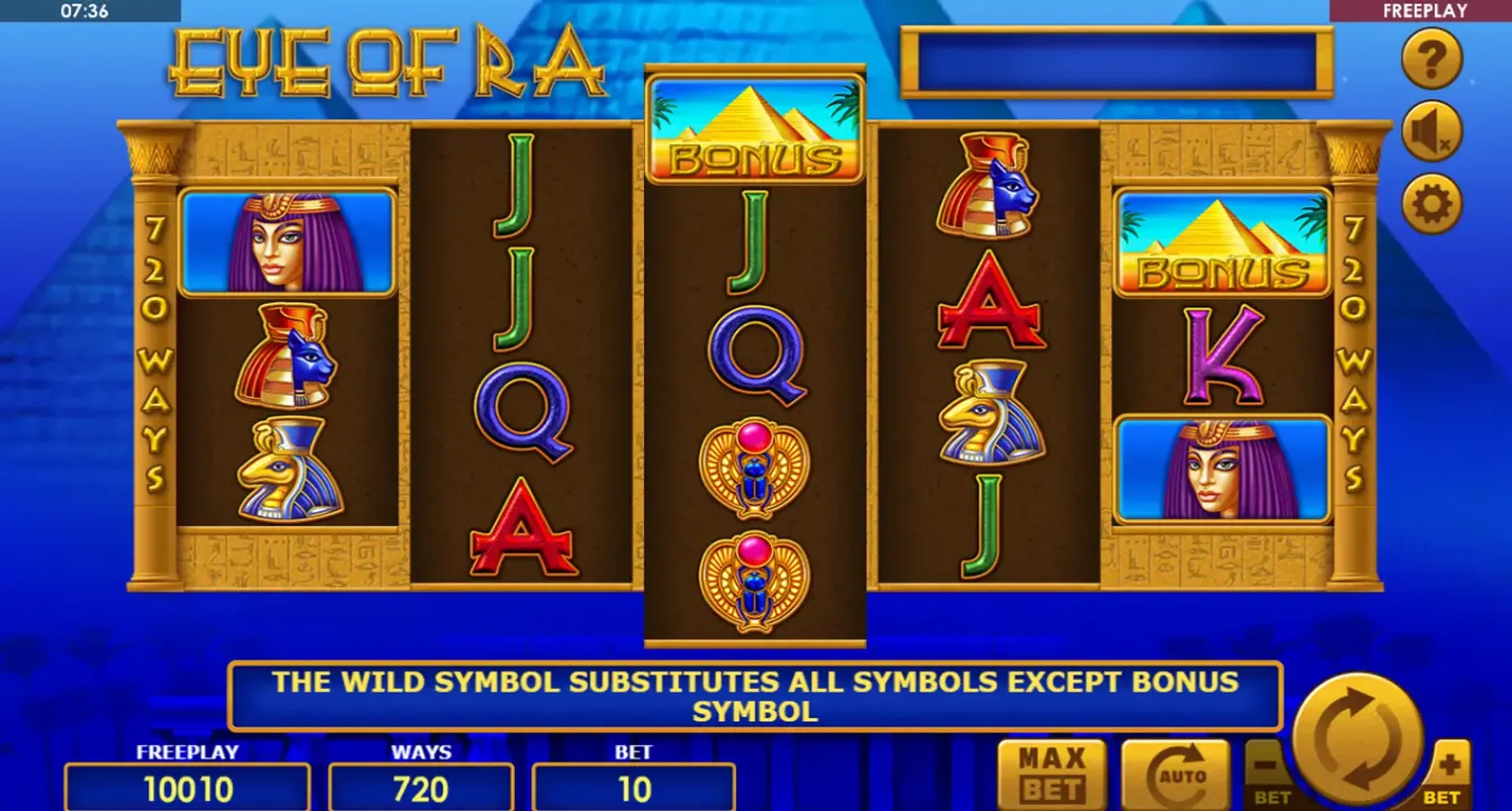 Imagen de la slot Eye of Ra