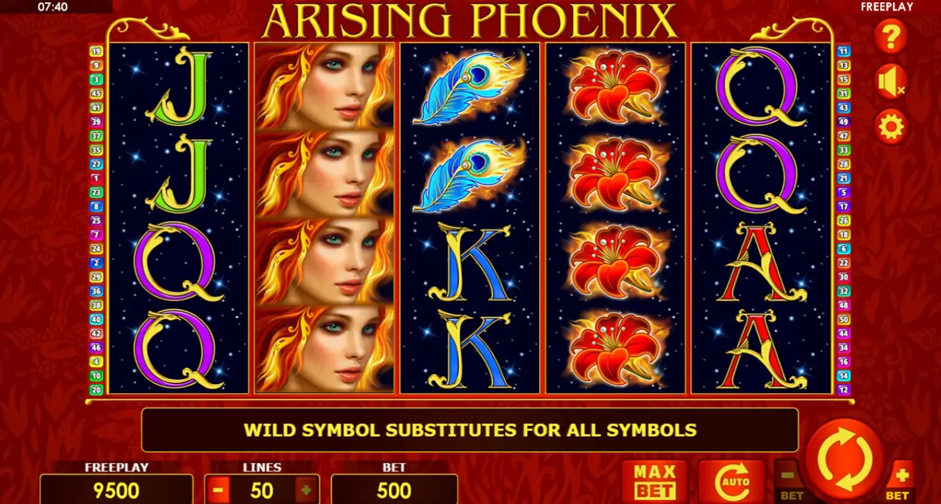Imagen de la slot Arising Phoenix