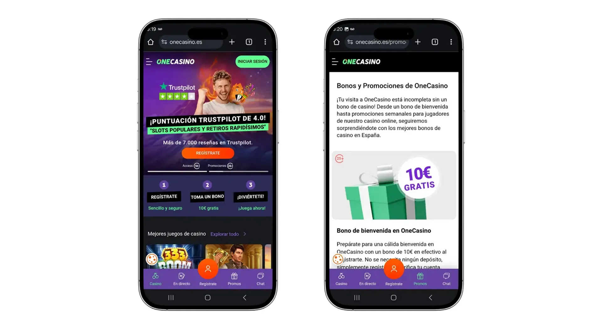 One Casino se adapta a los dispositivos móviles