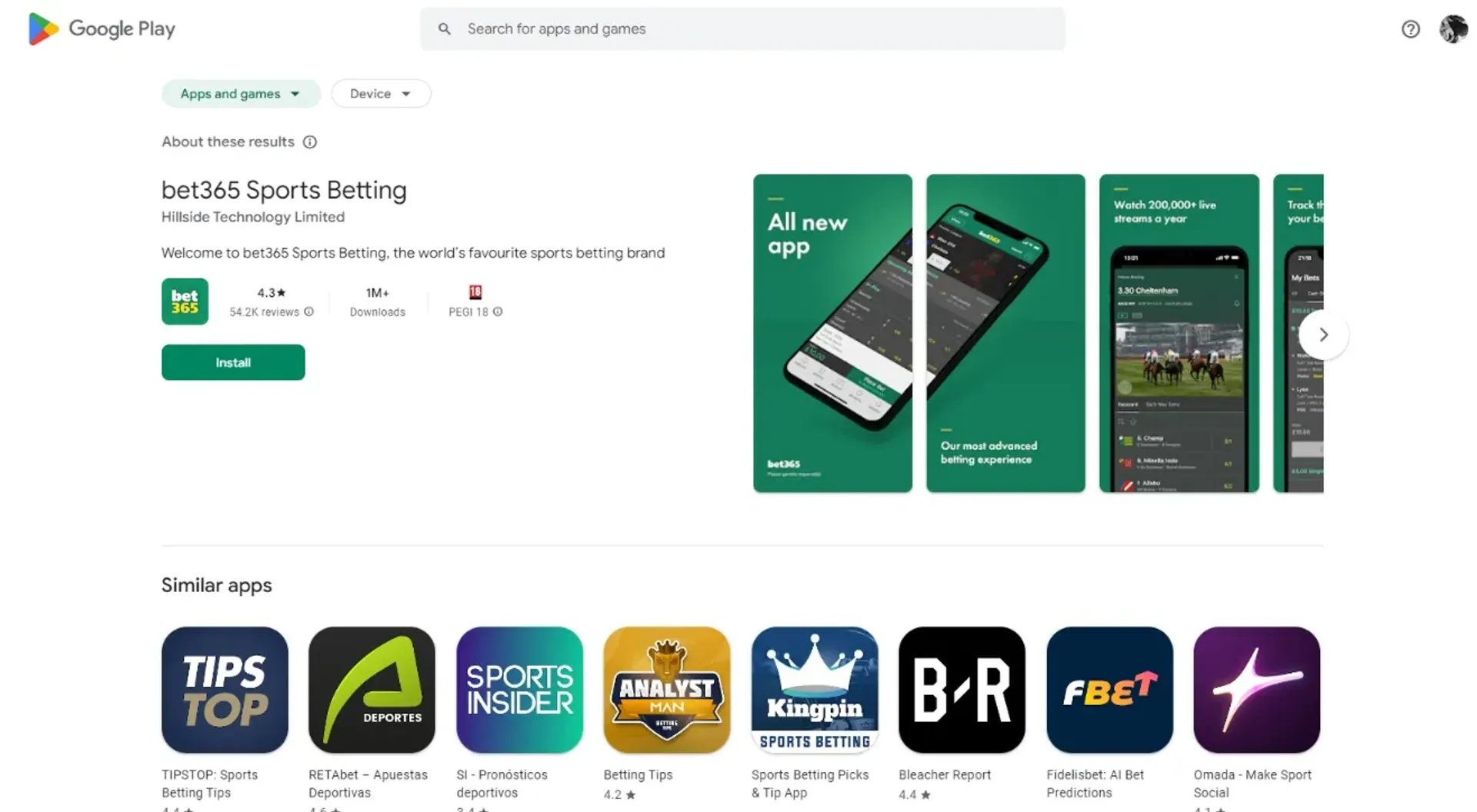 Bet365 mobile casino and casino app