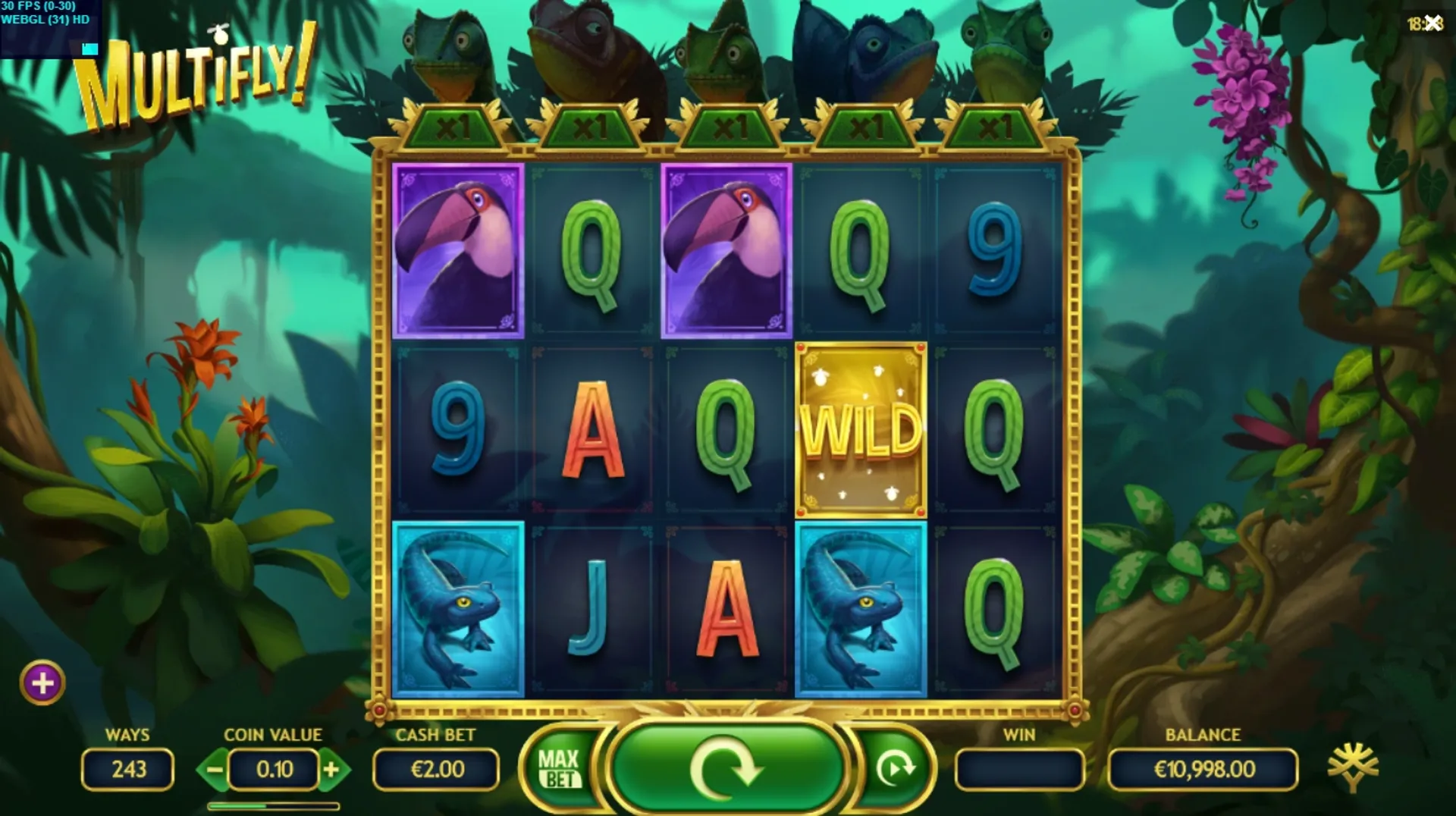 Captura de la slot Multifly de Yggdrasil Gaming