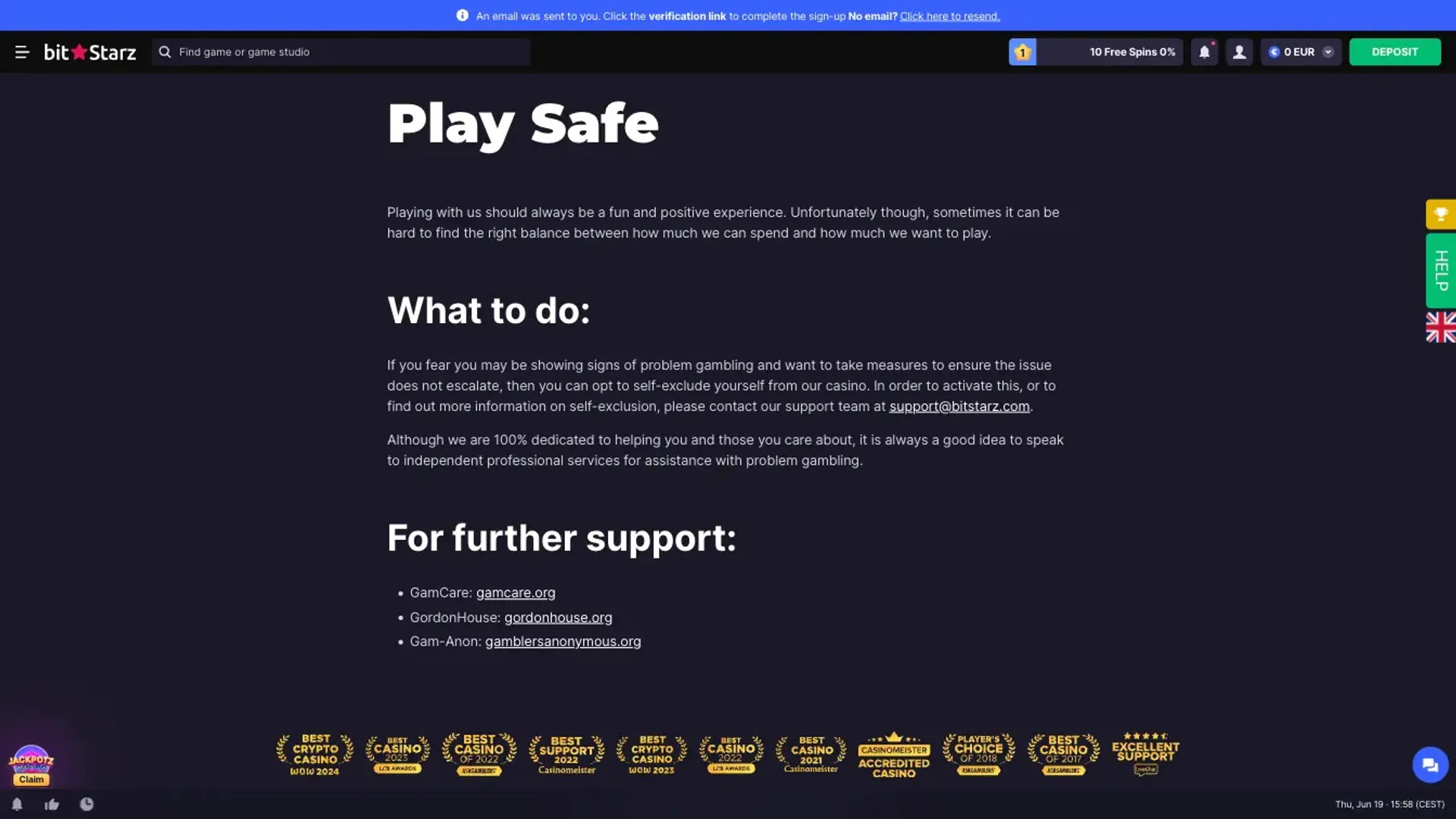 Bitstarz Play Safe
