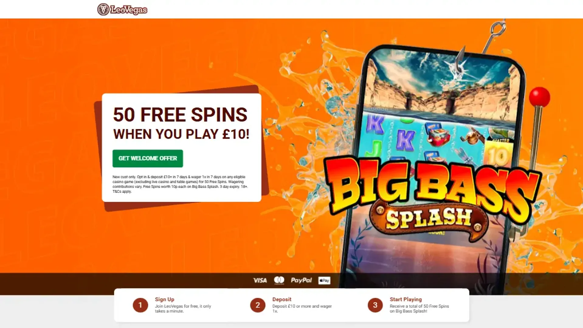 Leovegas sign up offer