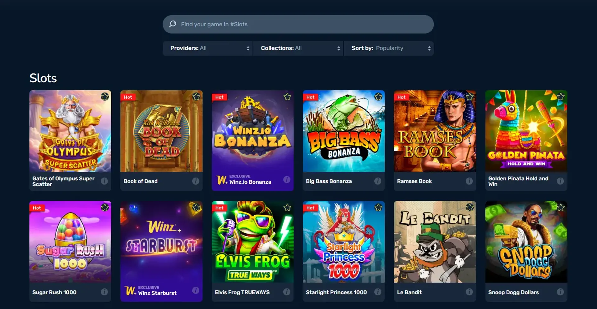 Slot selection at Winz