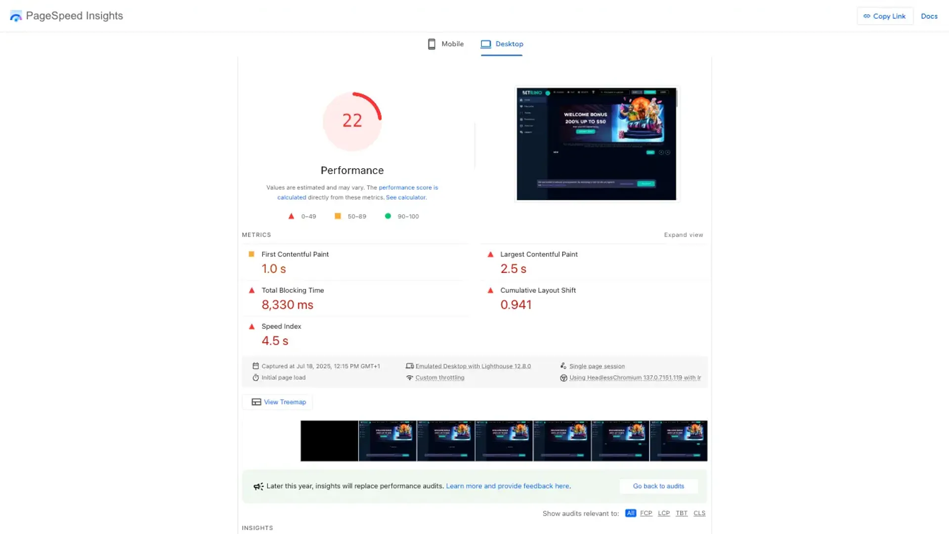 How Betrino casino site performed