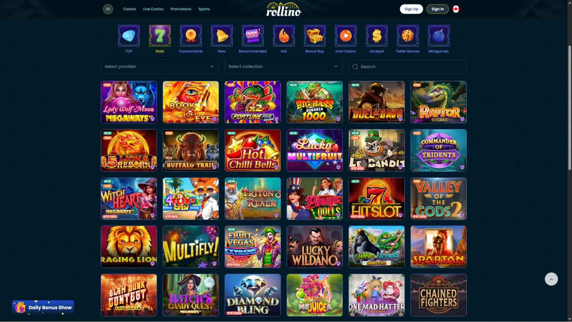 Rollino casino online slots