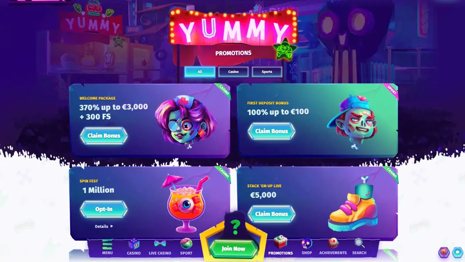 Casombie casino yummy promotions