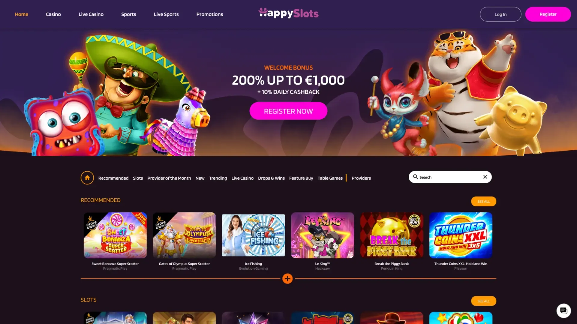 Happy Slots games