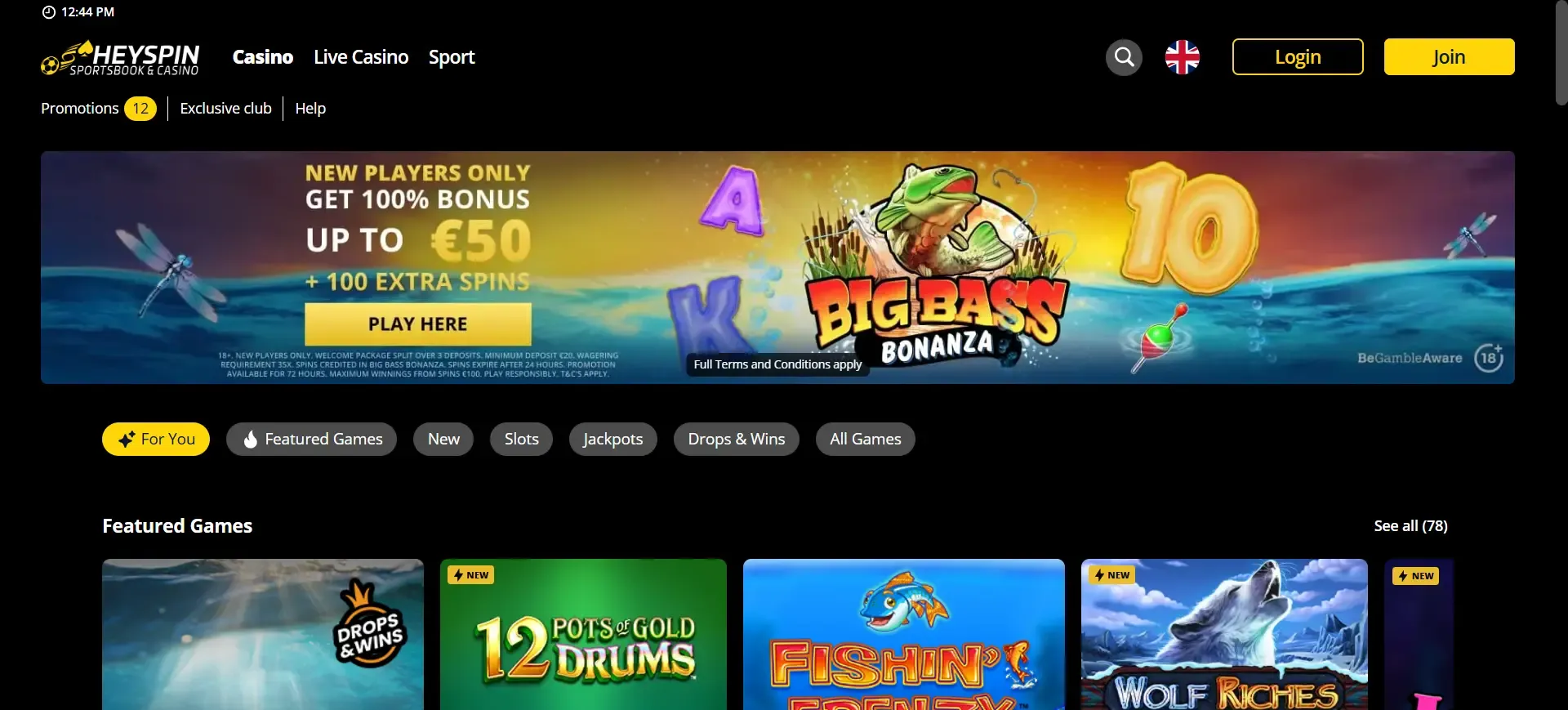 HeySpin casino