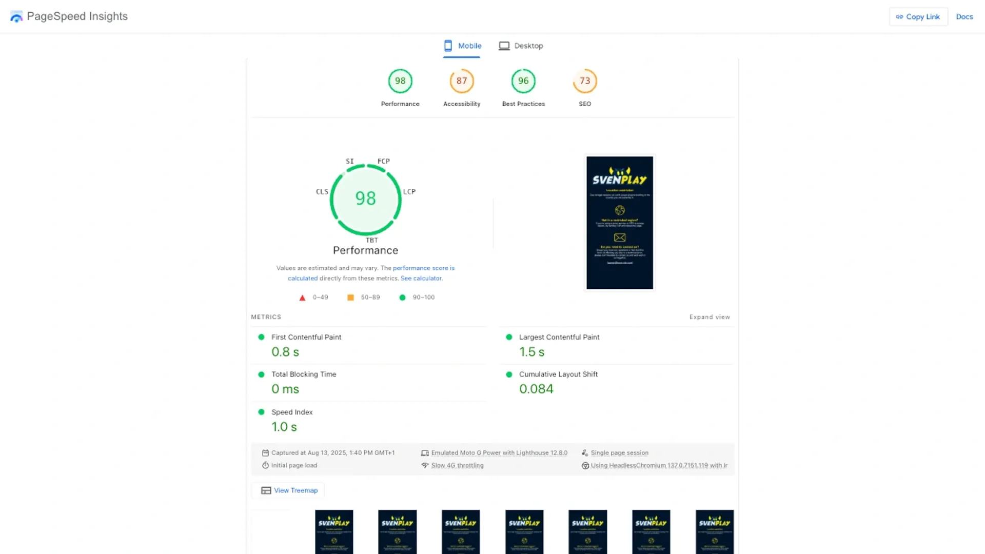 How Svenplay site performed
