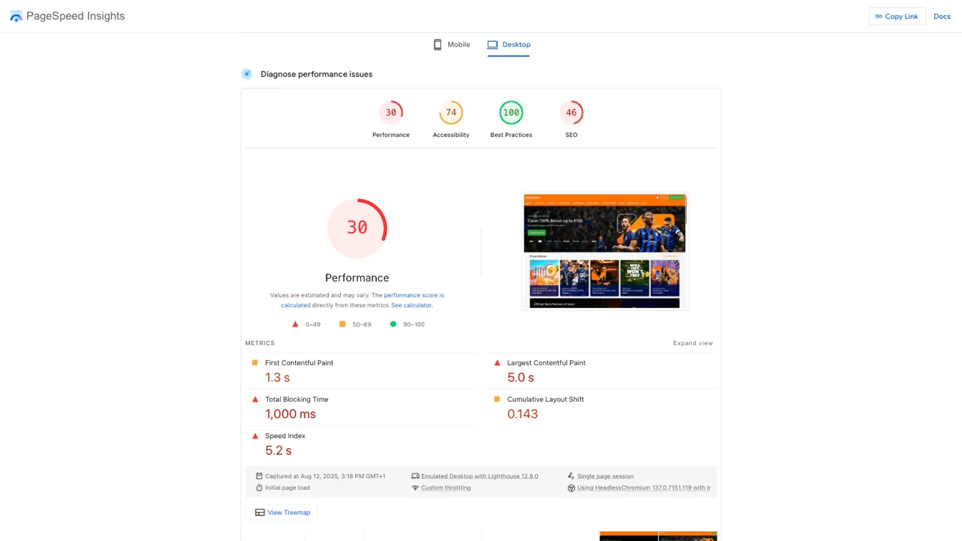 How Betsson casino site performed