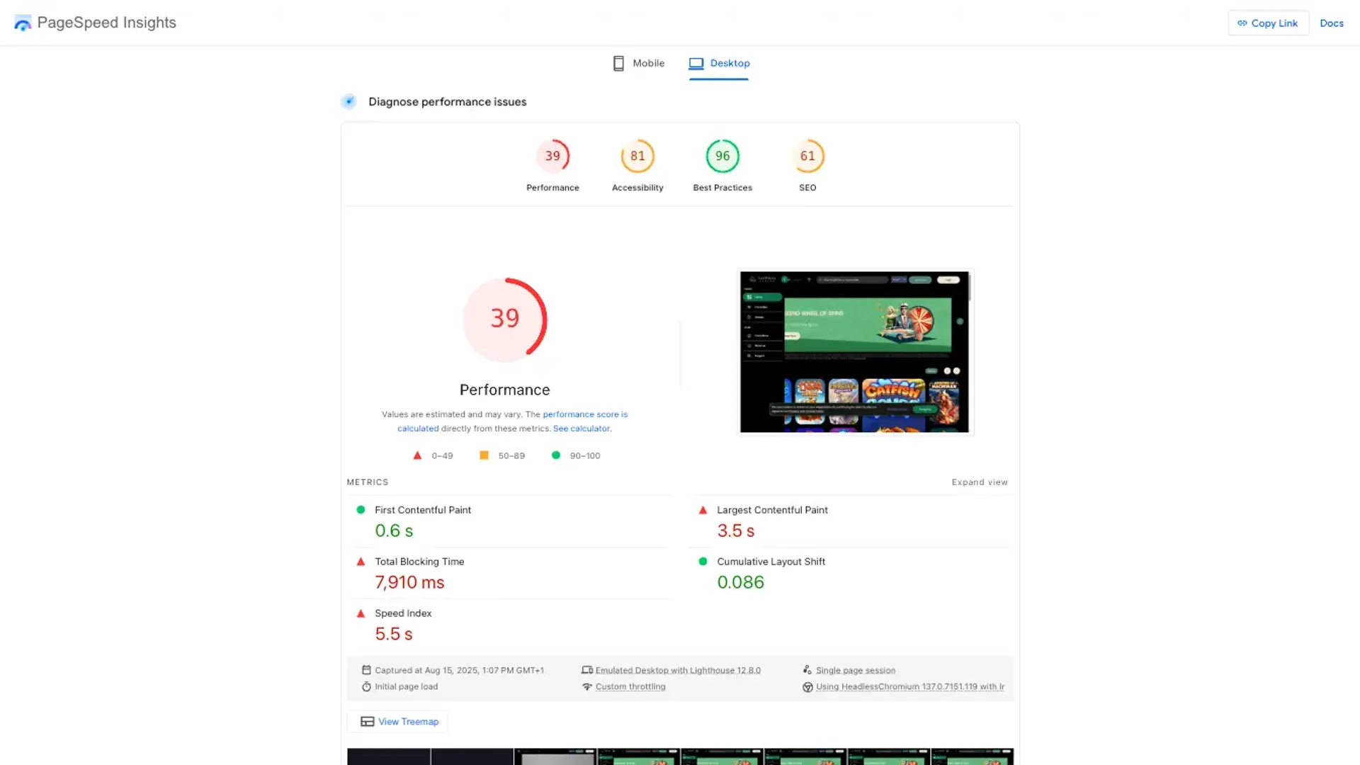 How Las Vegas Casino site performed