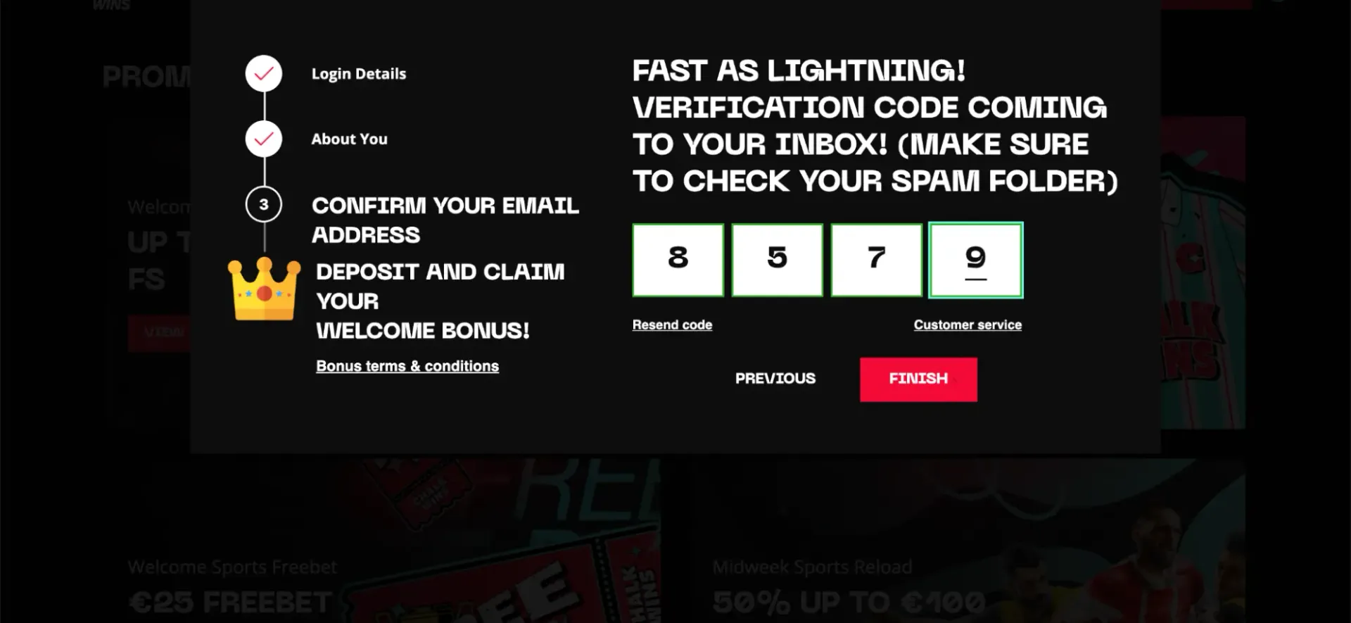 Chalk Wins Casino code for sign up