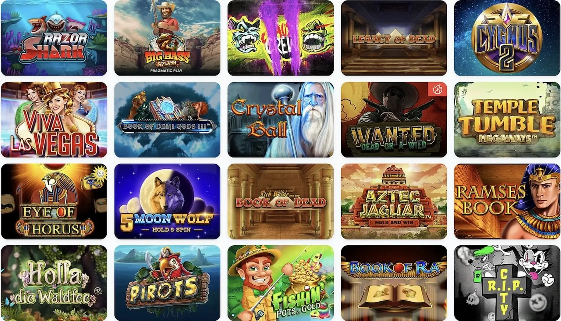 Wunderino Casino Spiele