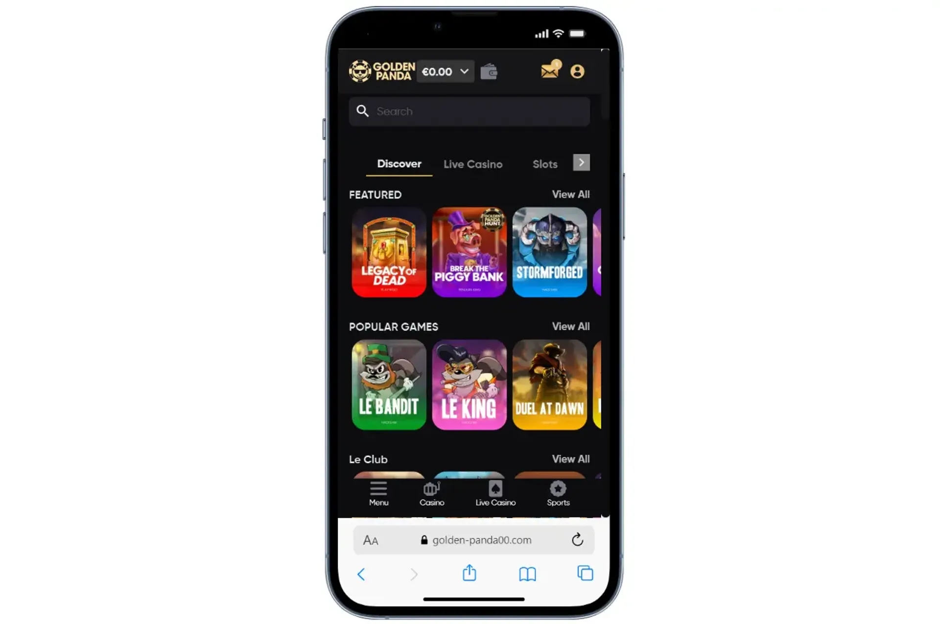 Golden Panda Casino mobile