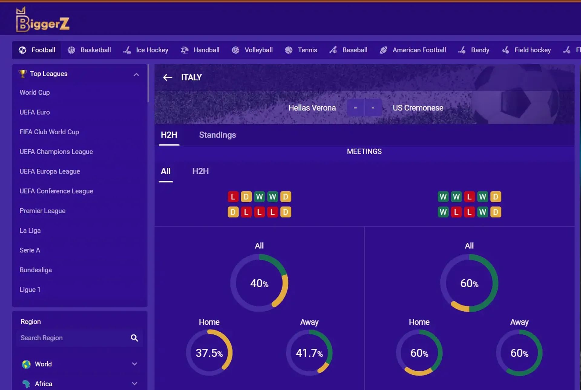 Biggerz casino football