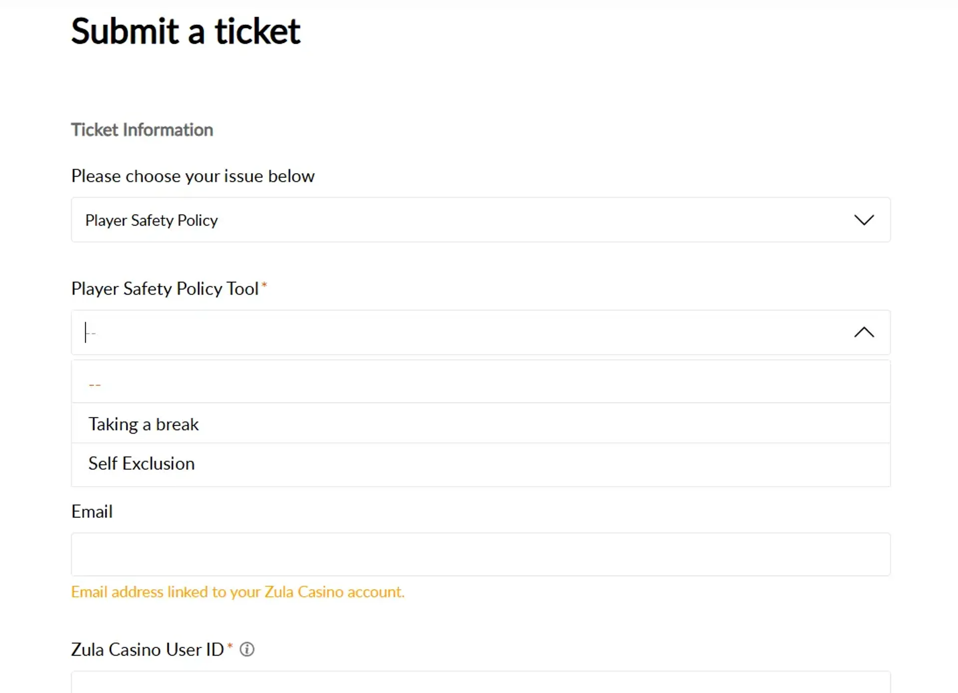 Submit a ticket
