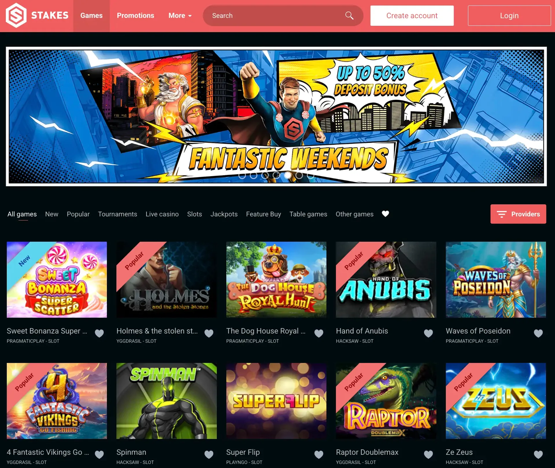 Stakes Casino all games