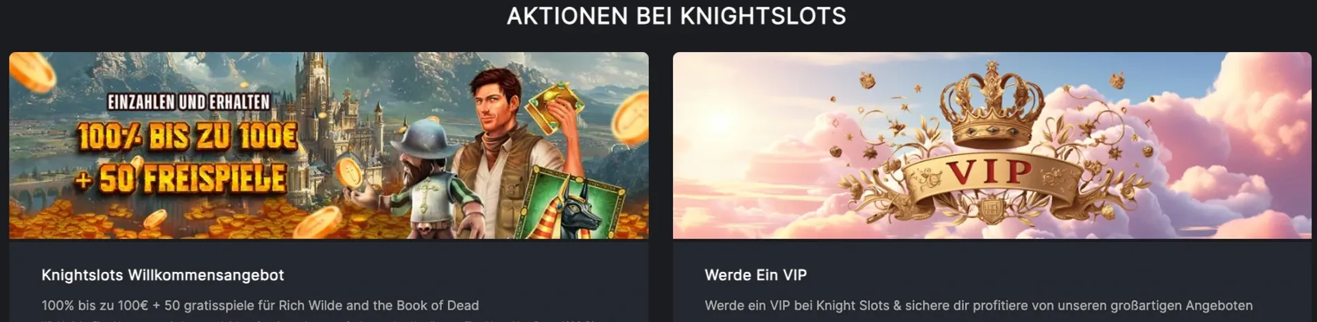 Knight Slots Aktionen