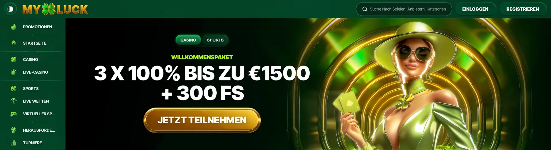 Myluck Casino Willkommensbonus