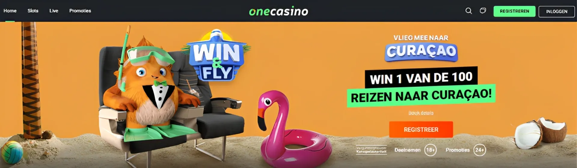 One casino banner