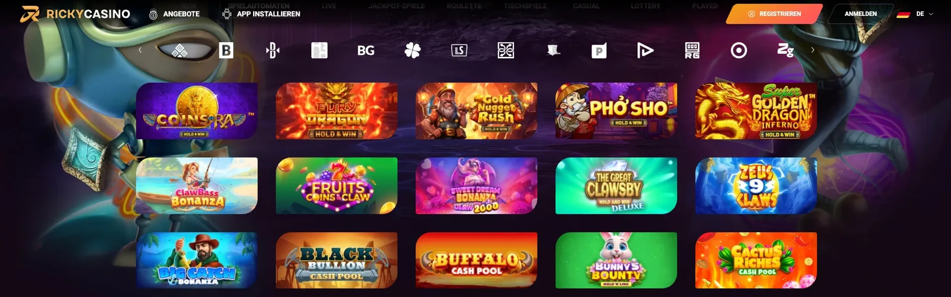 Ricky Casino Spiele