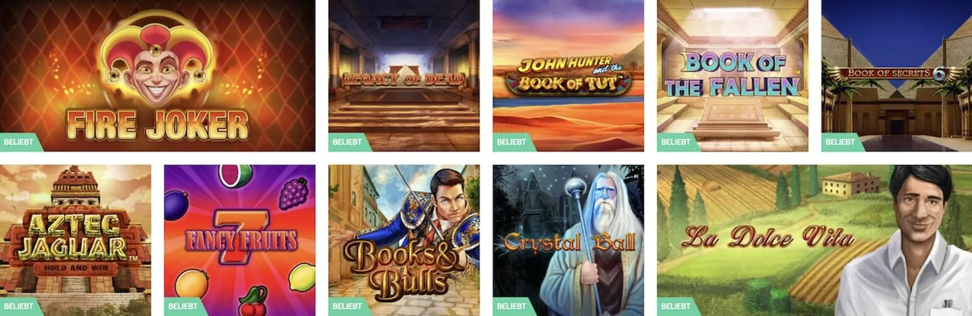 PlayOjO Casino Spiele