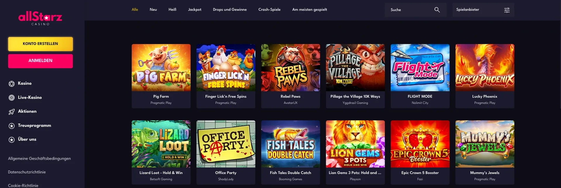 Allstarz Spiele