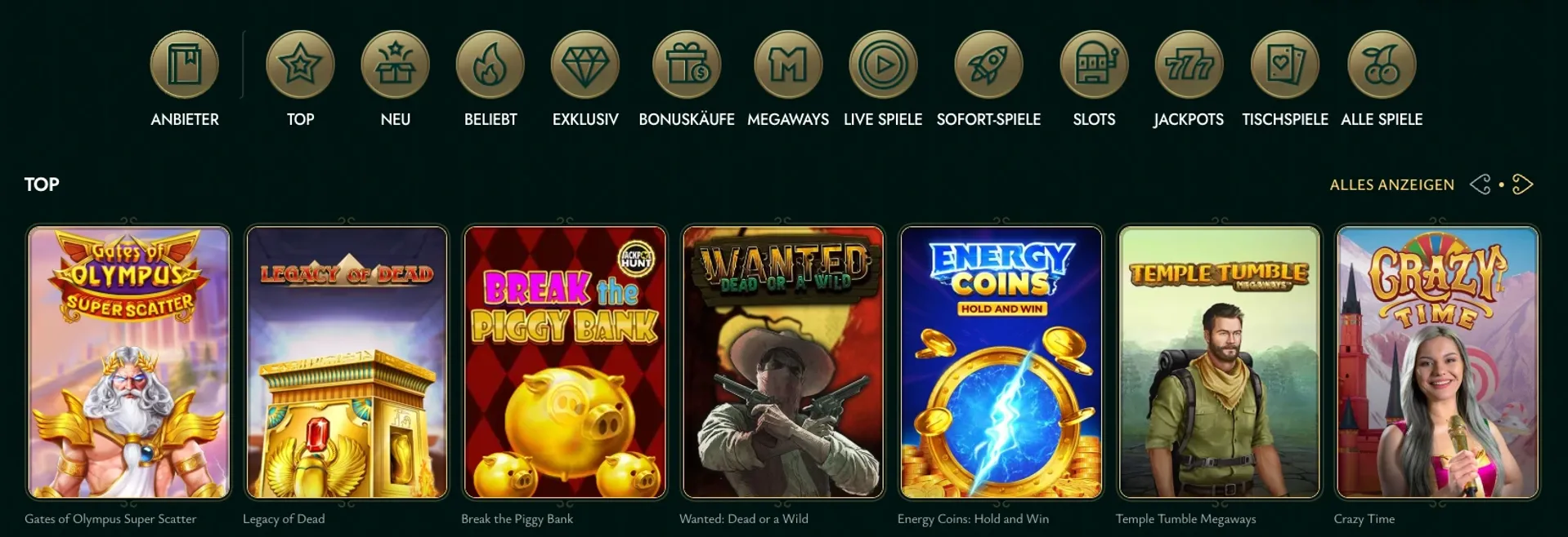 Cashed Casino Spiele
