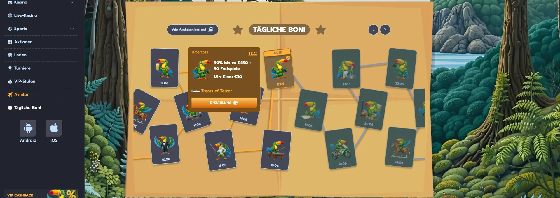 Flappy Casino Täglicher Bonus
