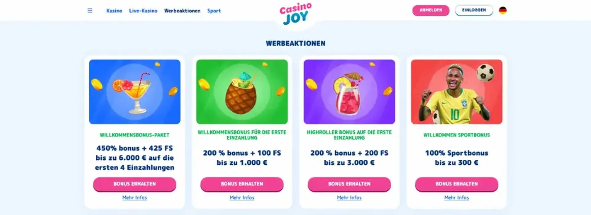 casino joy 200% bonus