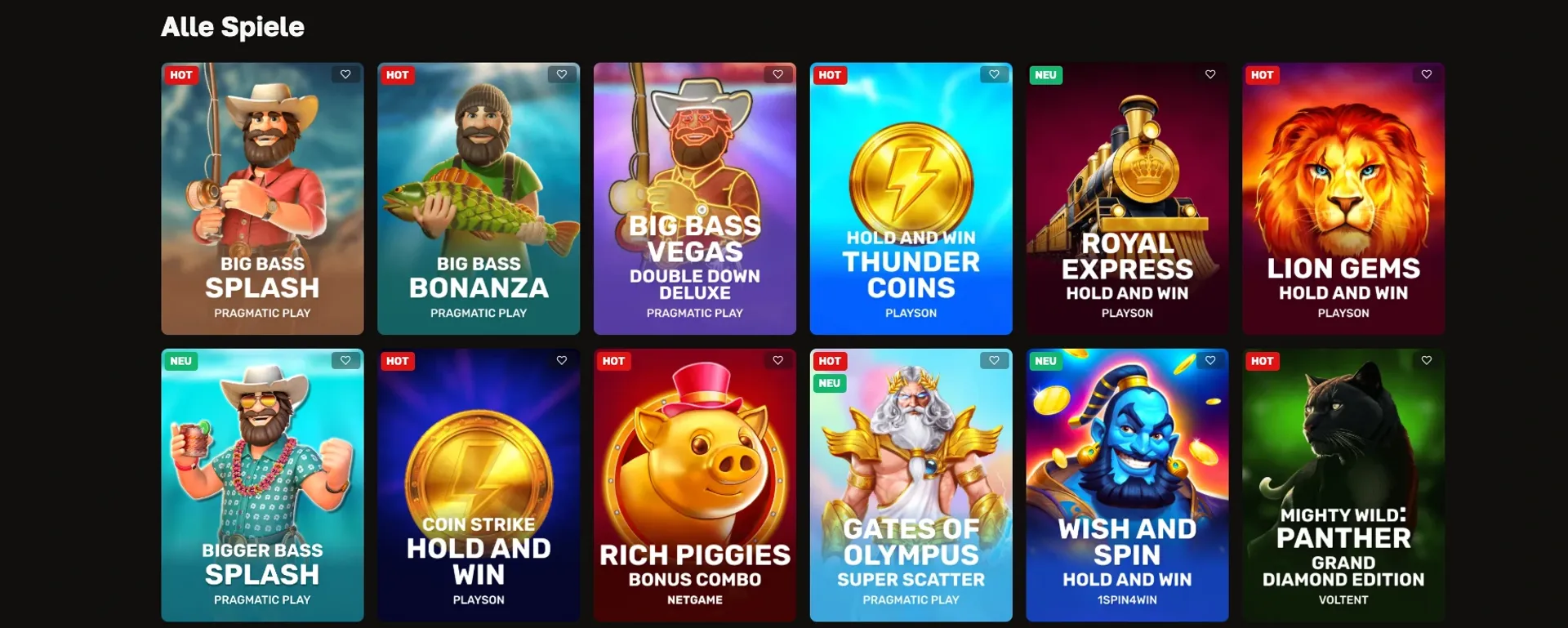 Crowngold Casino Spiele