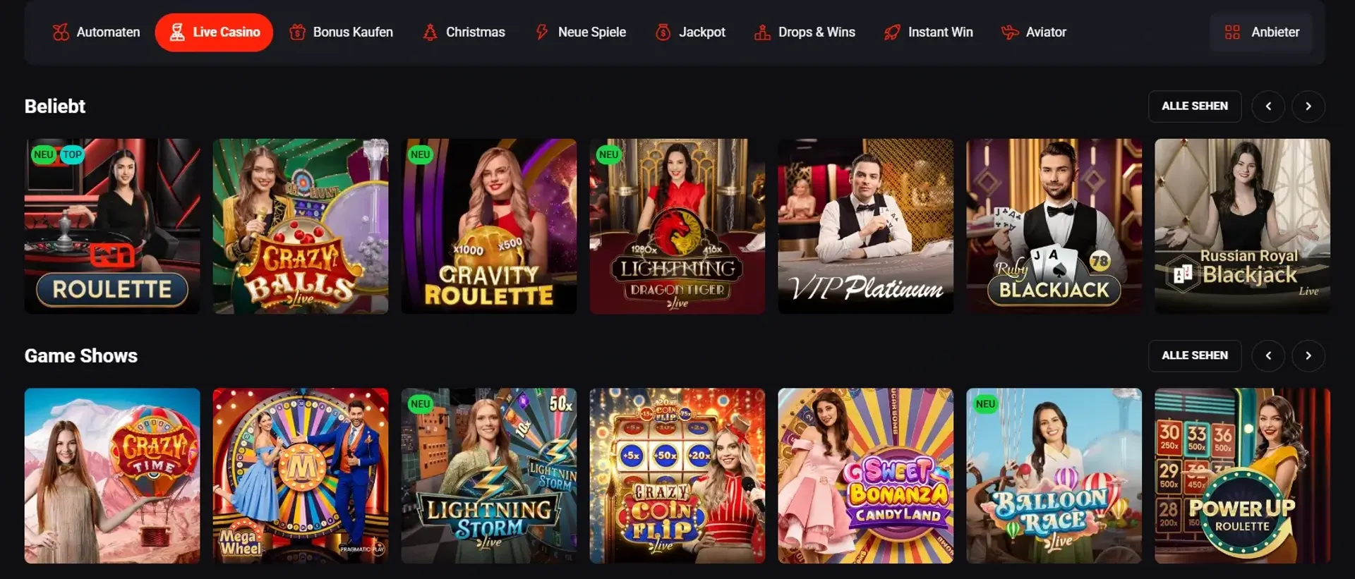 N1Bet Live Casino