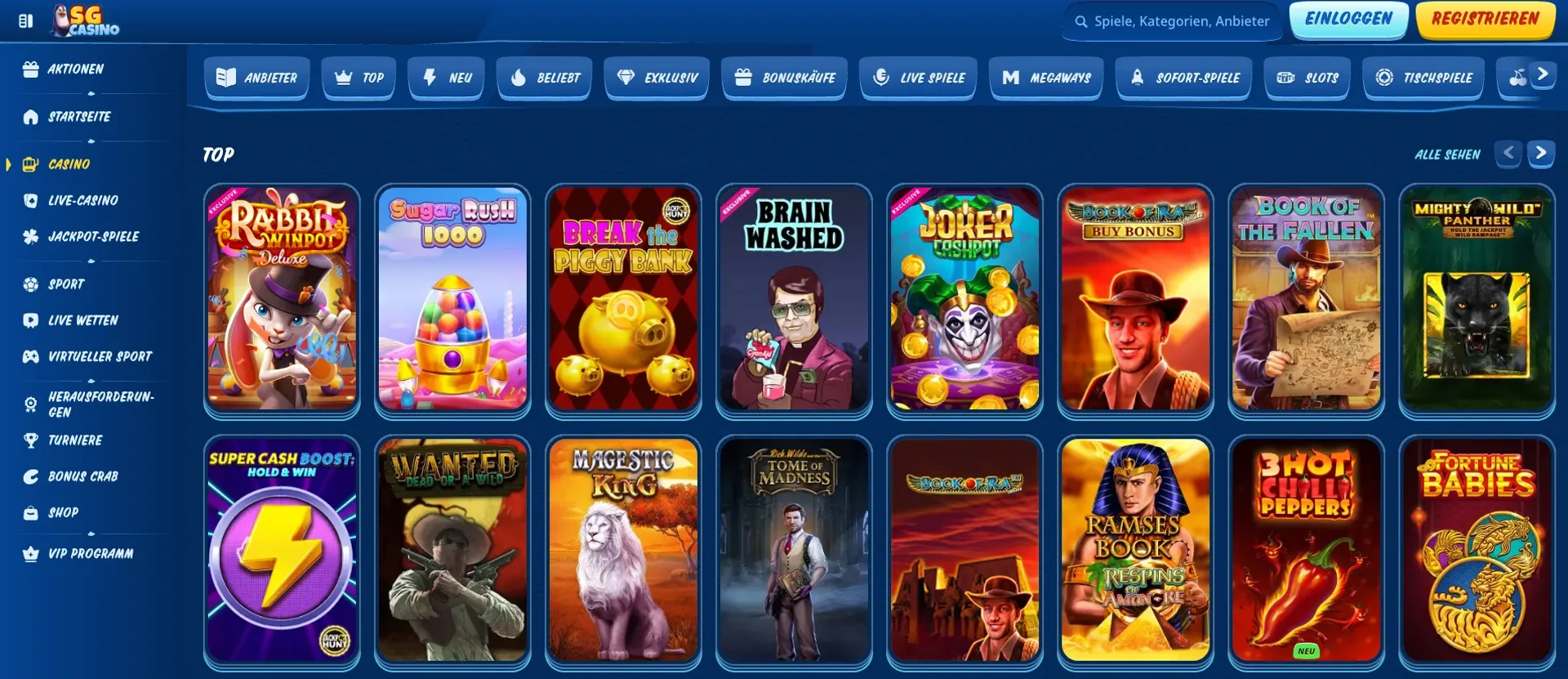 SG Casino Spiele