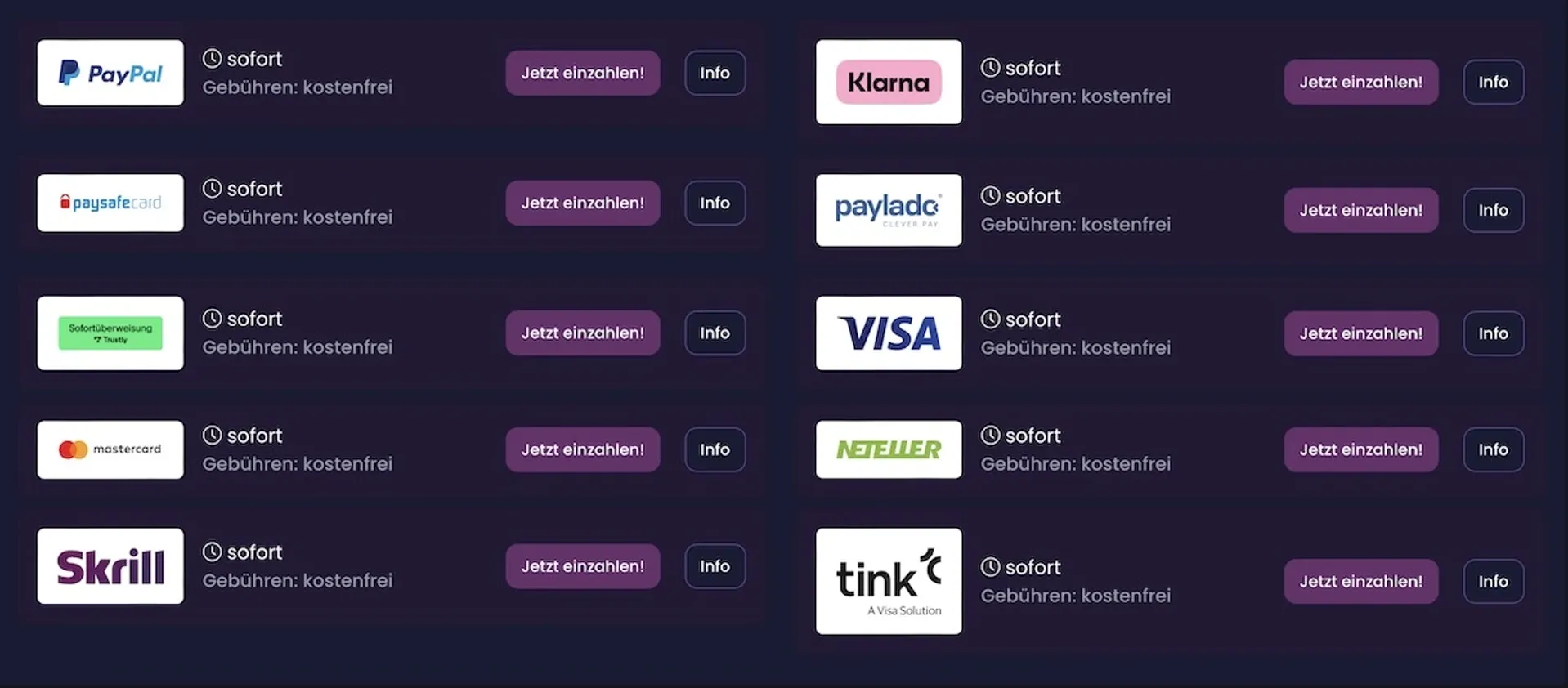 Lord Lucky Zahlungsmethoden Lord Lucky Zahlungsmethoden