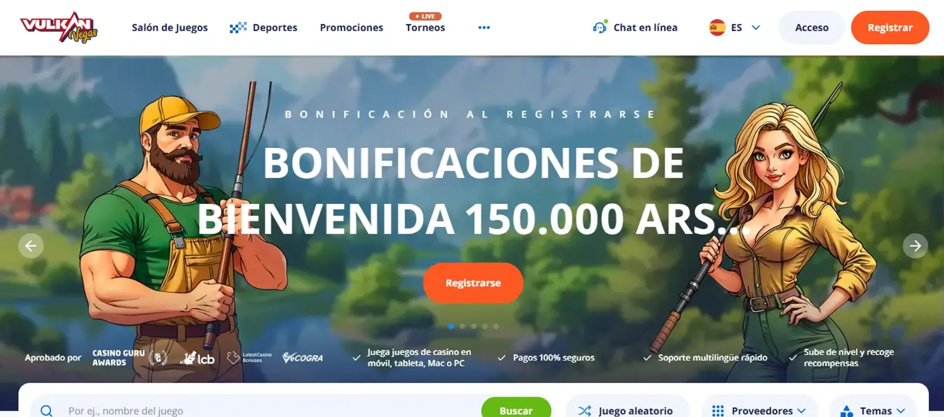Vulkan Vegas ofrece bono de bienvenida