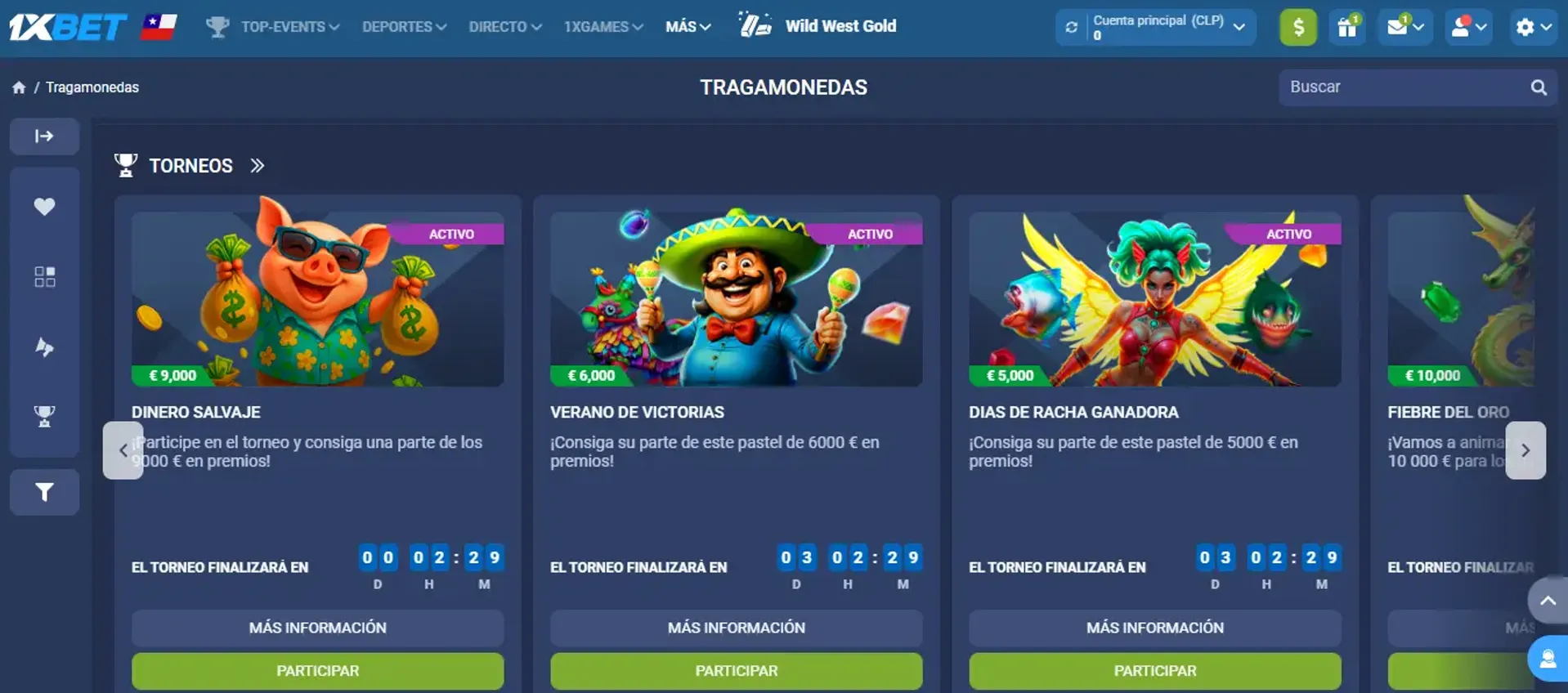 1xbet ofrece torneos de tragamonedas constantes