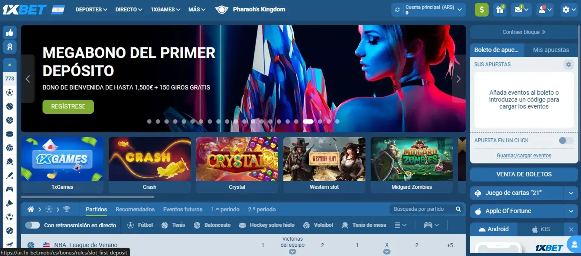 1xbet casino acepta pagos con Lemon Cash