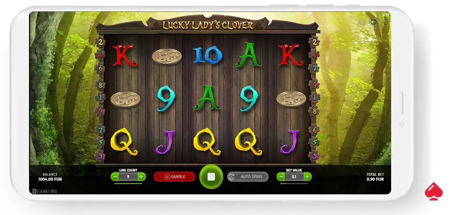 Tragamonedas Lucky Lady's Clover desde el móvil