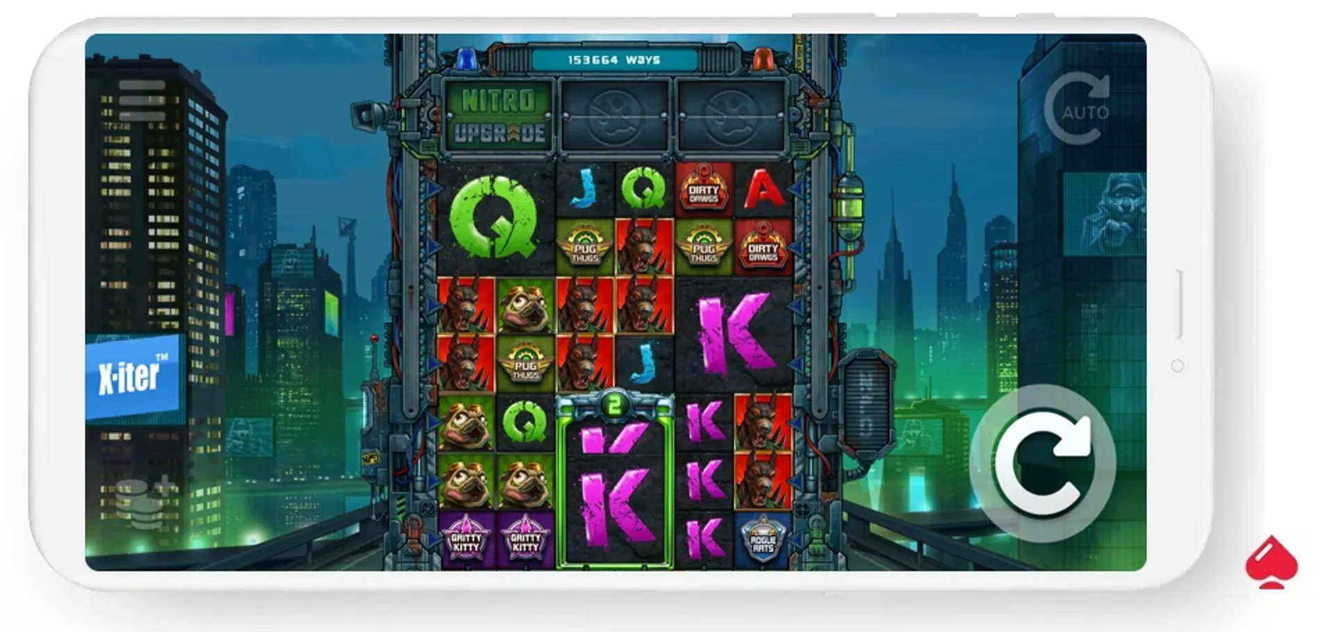 nitropolis 5 Juego base de la slot Nitropolis 5