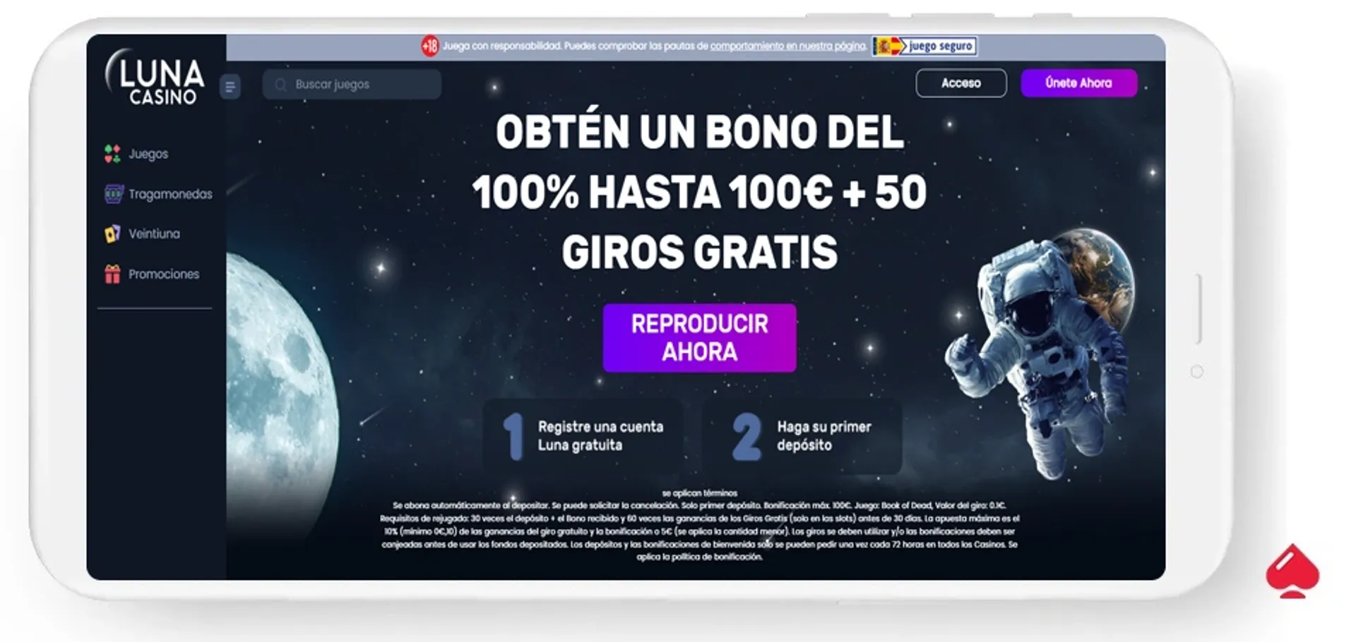 luna casino acepta apple pay Captura del lobby del casino Luna, un operador con Apple Pay