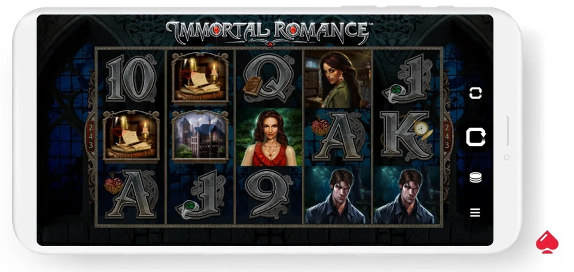 immortal romance slot Captura del juego base de Immortal Romance de Games Global