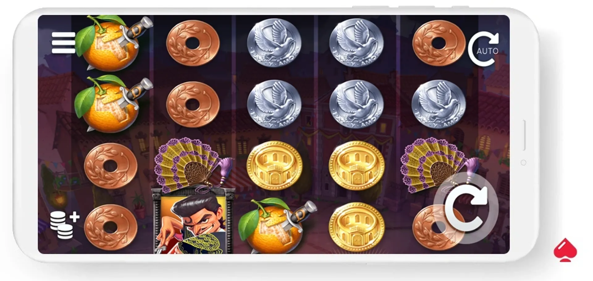 Juego base de la slot Wild Toro