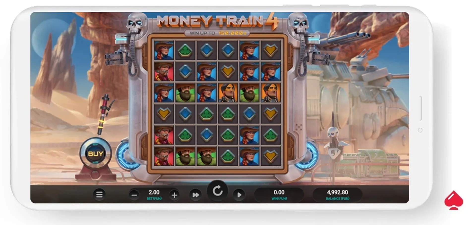 Captura de la slot Money Train 4 de Relax Gaming