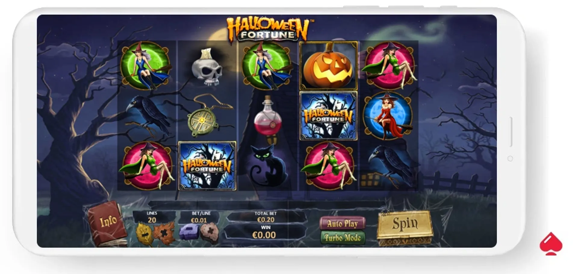 Captura de la slot Halloween Fortune de Playtech